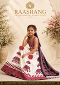 Kids Ivory Lehenga Choli with Elephant Motif